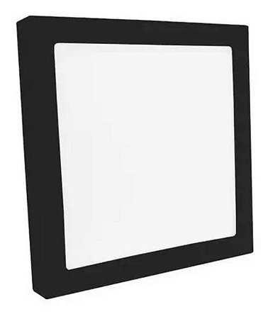 PAINEL ELGIN SOBREPOR  24W 6500K Quadrado Preta