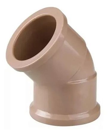 Cotovelo AMANCO 45° soldavel marrom 25mm