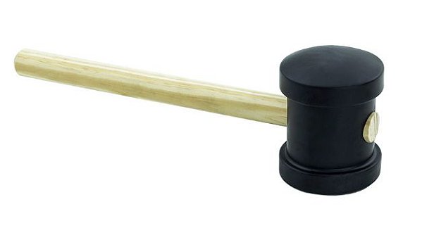 Martelo de borracha Thompson preto 60mm 418