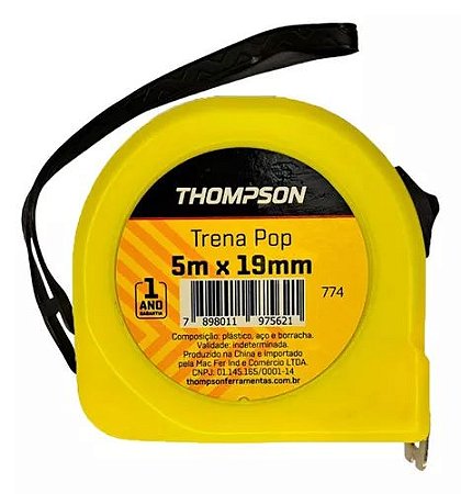 Trena color pop com trava Thompson 5mx19mm 774