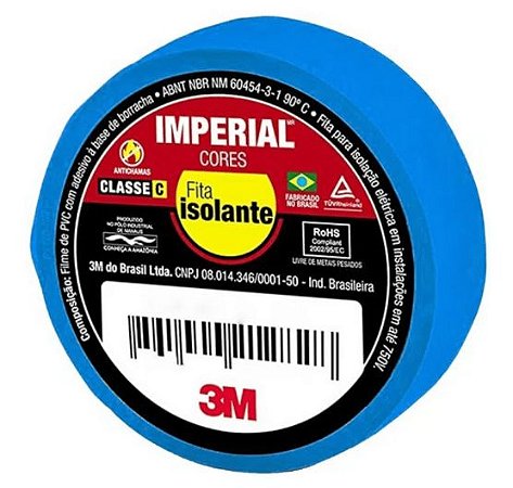 Fita isolante IMPERIAL 3M slim azul 18mmx20m HB004297998