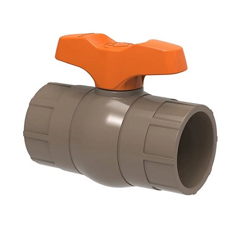 Registro tigre marrom esfera soldavel 50mm *