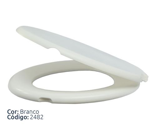 Assento sanitário Alumasa almofadado florenza branco