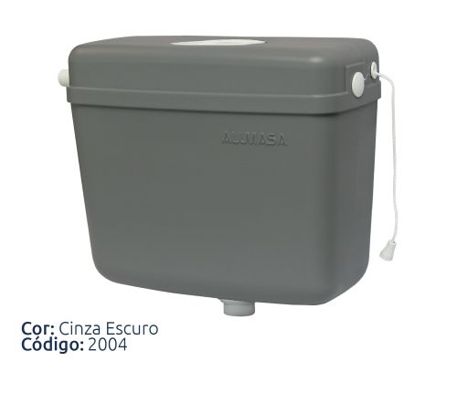 Caixa descarga Alumasa cinza escuro