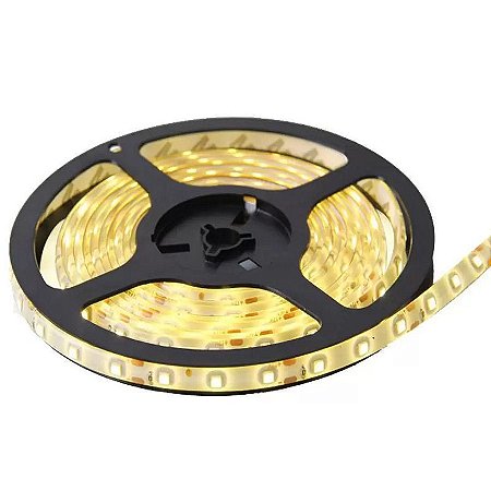 Rolo fita led 120 leds 5 metros ip20 3000k
