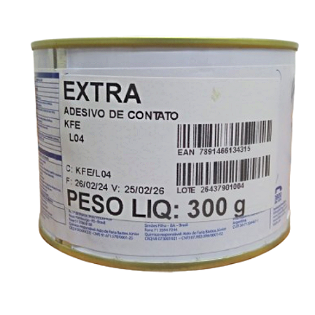 Adesivo contato extra solvente kfe l04 300g KISAFIX