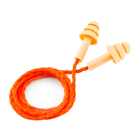 Protetor auditivo 3M de silicone com cordão de poliester HB004680573