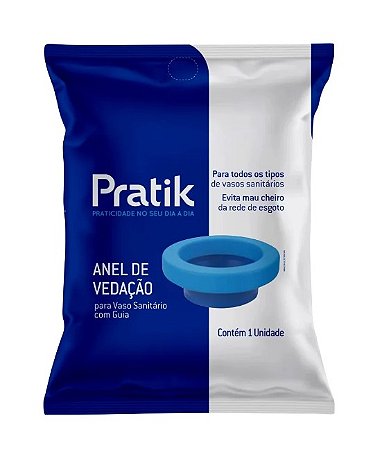 Anel vedação para vasopratik borracha c/guia