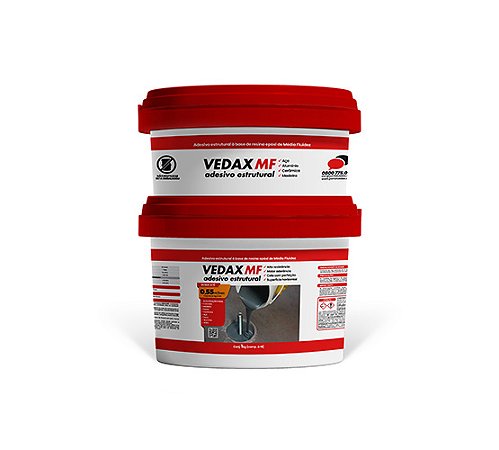 Adesivo epoxi media fluidez Vedax MF 1kg