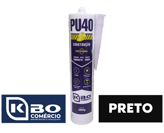 PU40 tubo multiuso preto 380g - KBO