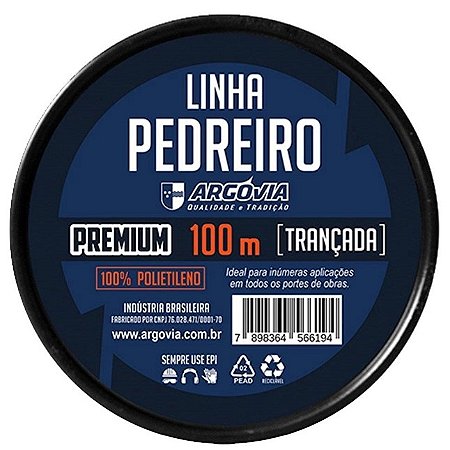 Linha de pedreiro Argóvia Trançada 0,8mmx100m