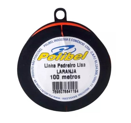 Linha Pedreiro 1 Fio Laranja Polibel 100m - Cof