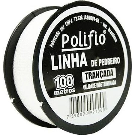 Linha Pedreiro Trancada Polifio 100m - Cof 7898090991000