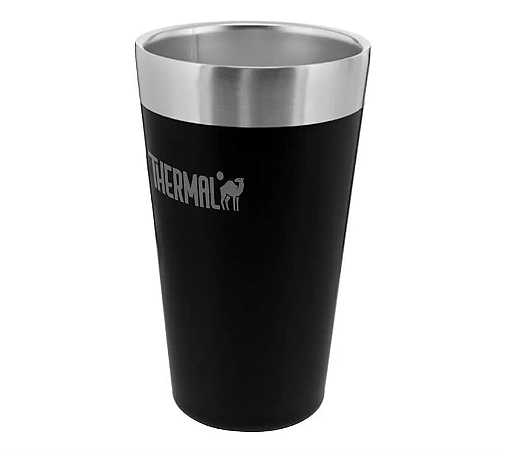Copo termico thermal s/ tampa preto 473ml