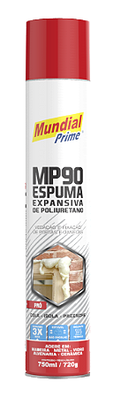 Espuma expansiva de poliuretano 750ml/720g - mundial prime