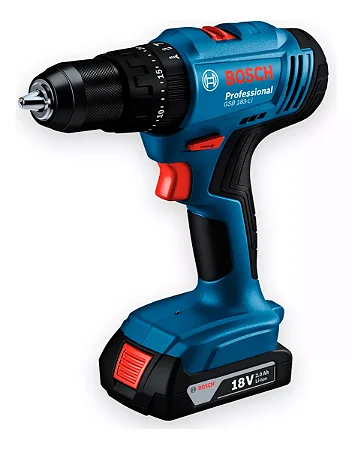 Parafusadeira impacto 1/2" 18V GSB183 carregador bivolt e bateria GSB183LI Bosch