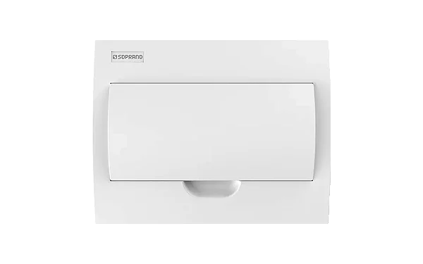 Quadro SOPRANO de distribuição embutir 12 polos IEC-PB