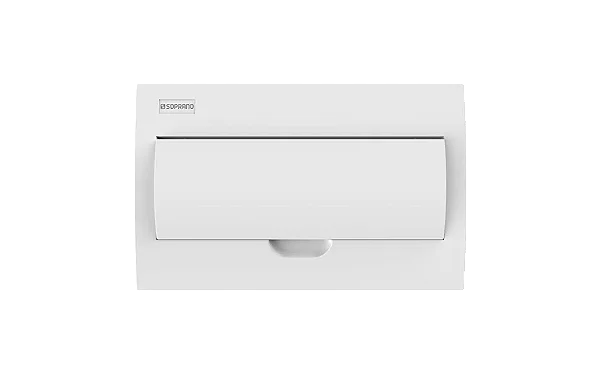 Quadro SOPRANO de distribuição embutir 18 polos IEC-PB