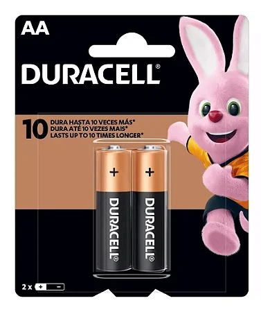 Pilha aa alcalina DURACELL blister c/2