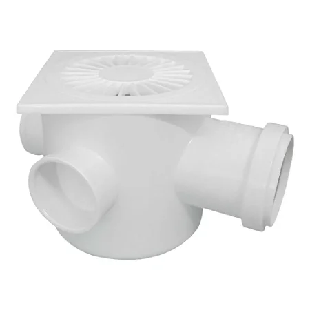 CAIXA SIFONADA QUADRADA BRANCA DN 100 X 100 X 50mm PLASTLIT