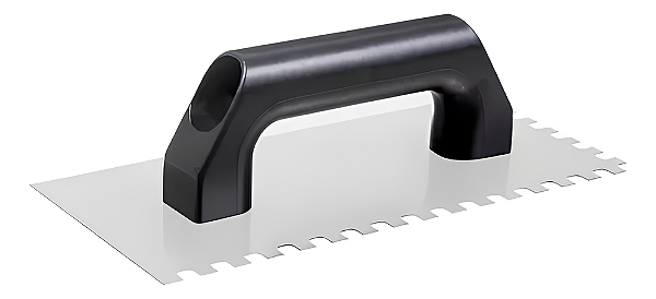 Desempenadeira Cortag 10cm dentada 10x10mm cabo plástico