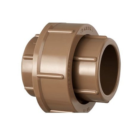 uniao krona marrom  75mm COF