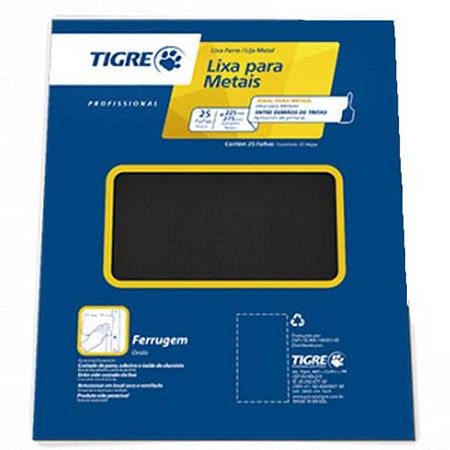 Lixa TIGRE 050 ferro PACOTE C/25