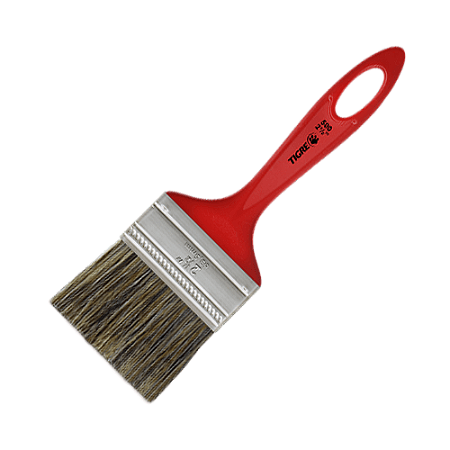 trincha TIGRE simples 500-2.1/2 cerda gris PACOTE C/12