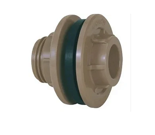 Adaptador SOCEL marrom c/ flange 40mm x 1.1/4'' PACOTE C/2