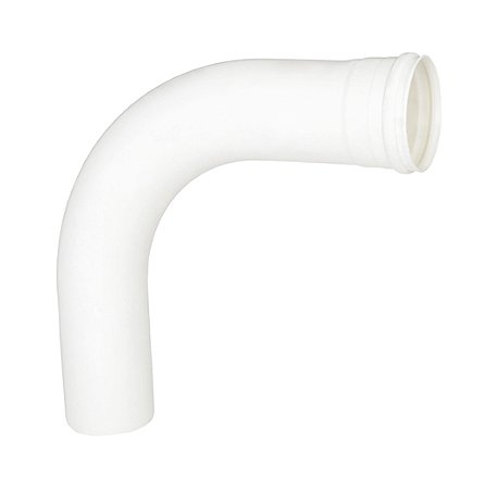 Curva plastilit 90° branca esgoto longa 100mm