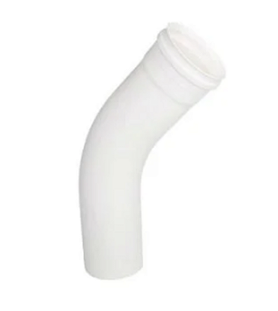 Curva akato 45° branca esgoto longa 40mm