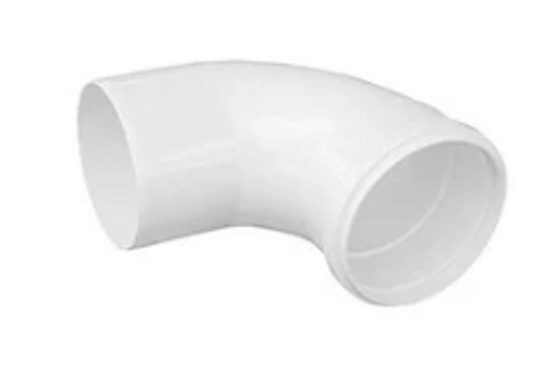 Curva akato 90° branca esgoto longa 50mm