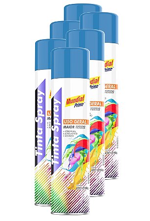 Tinta spray azul medio 400ml mundial ug prime FARDO C/6
