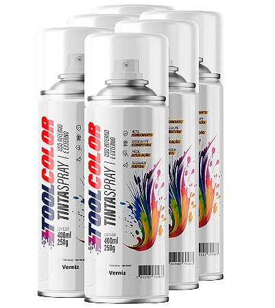 TINTA SPRAY 400ML TOOLCOLOR UG VERNIZ  FARDO c/6