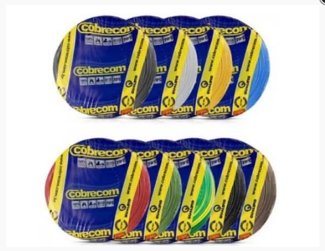 Cabo flex COBRECOM 25,0mm preto METRO