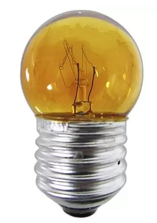 Lampada bolinha BRASFORT sortida ambar 7w e27 127v 8465 C/10