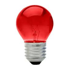 Lampada bolinha BRASFORT sortida vermelha 7w e27 220v 8477 C/10