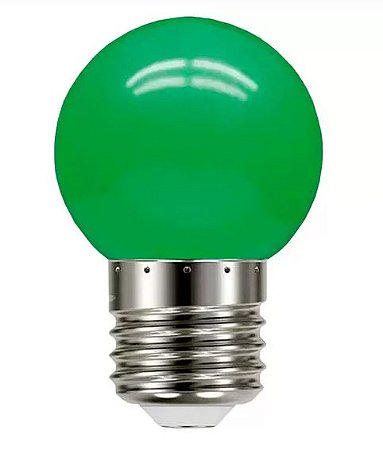 Lampada bolinha BRASFORT sortida verde 7w e27 220v 8476 C/10