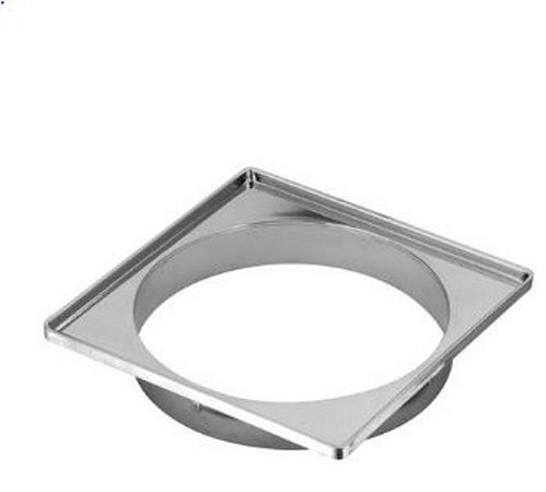 Porta grelha krona quadrada cromada 150mm