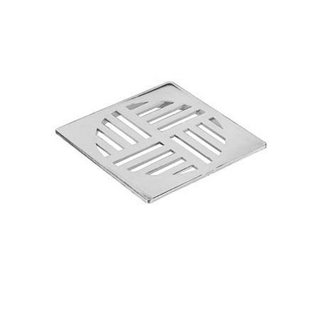 Grelha Krona Quadrada Cromada 150MM