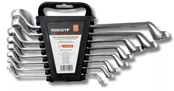 Jogo de chave estrela ROBUST 8 pecas  (6x7 a 20x22)