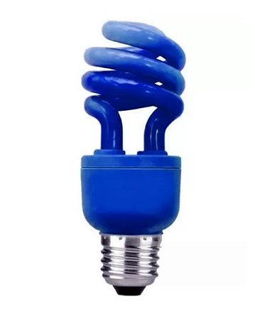 Lamp. Comp. Espi.20wx127 cor azul golden