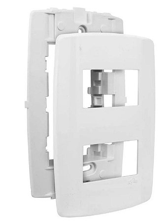 Placa Ilumi 4X2 Modulo Horizontal C/ Suporte 82070