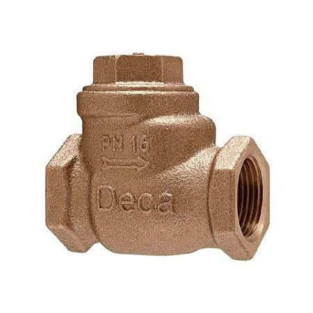 valvula DECA retenção com portinhola anel de vedação em silicone diam 1/2" ( 000.053.012.01 )