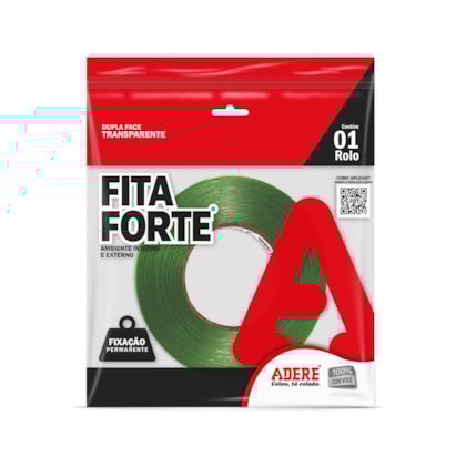 FITA DUPLA FACE MASSA ACRILICA TRANSP. ADERE XT050 12MMX20M