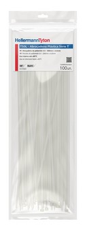 Abraçadeira T50L natural  hellermann PACOTE C/100