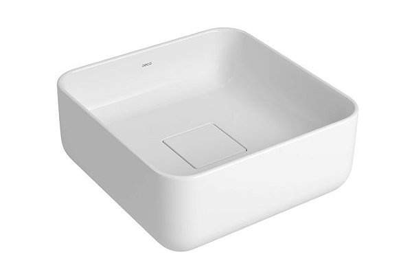 cuba quadrada DECA de apoio 30 cm branco