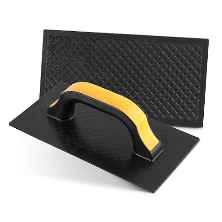 Desempenadeira Pvc Roma 14X27 Corrugada Preta 5 50S COF.