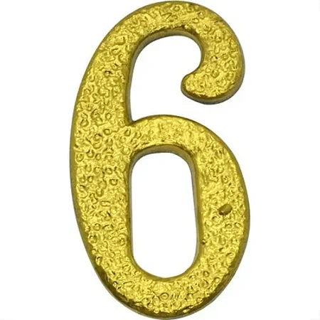 Numero P/apartamento PVC 6 ANNLUX