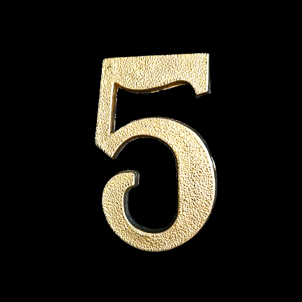 Numero P/apartamento PVC 5 ANNLUX